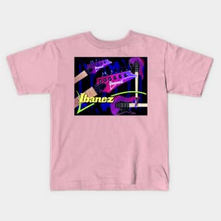 Purple Guitars Kids T-Shirt